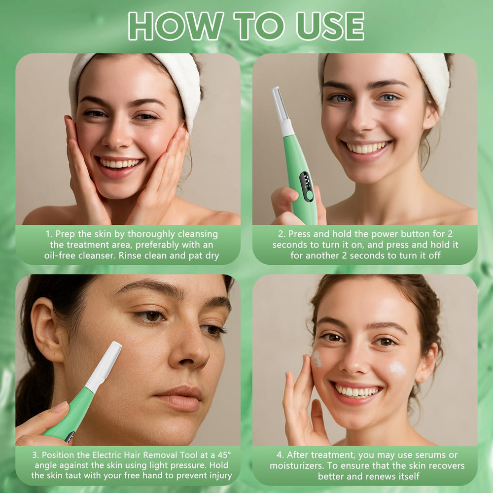 Skinharbor Sonic Dermaplane peach fuzz removal — gentle hair removal for visibly smoother skin.