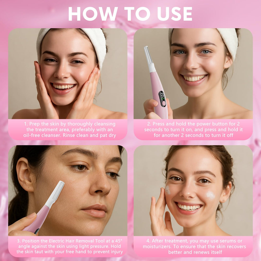 Skinharbor Sonic Dermaplane Razor dermaplaning blades with precise exfoliation detail.