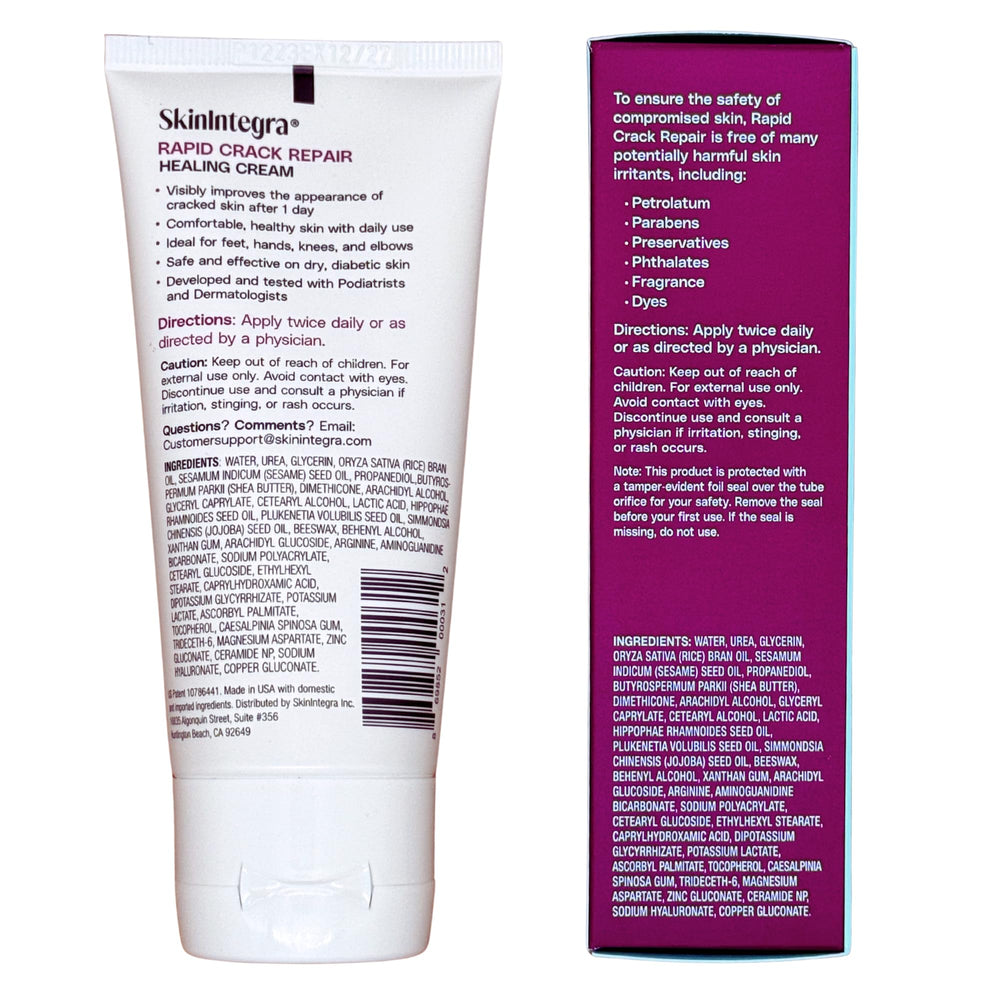SkinIntegra Rapid Crack Repair made in USA signals quality manufacturing and safety.
