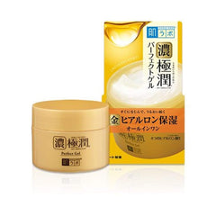 SkinLab HadaLabo Gokujyun Perfect Gel jar shows rich hydration for all-in-one care