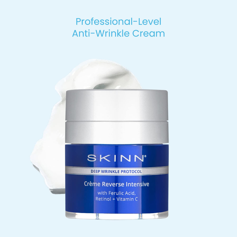 SKINN Crème Reverse cruelty-free logo communicates ethical skincare values