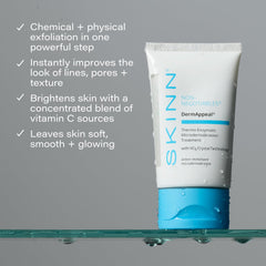 SKINN DermAppeal crystals closeup highlights brightening action for even tone