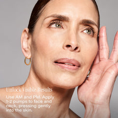 Silky SKINN serum texture close up shows smooth daily use