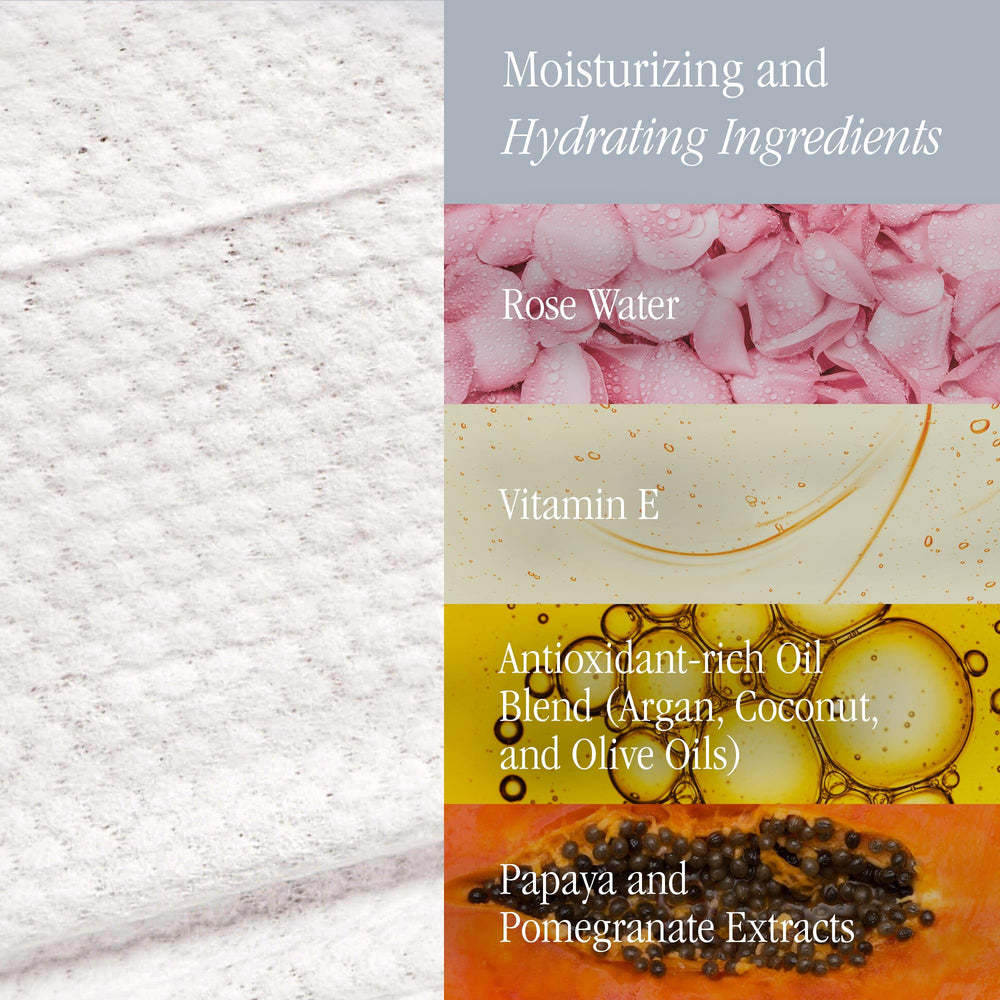SKINN waterproof mascara removal wipe showing effective makeup cleansing