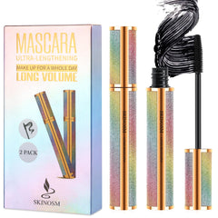 SKINOSM 2-pack mascara box shows value and waterproof performance for all-day wear.