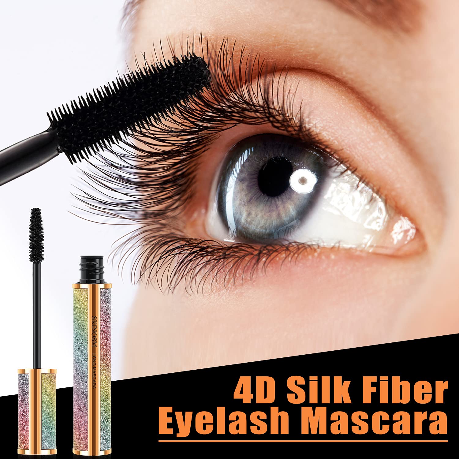 SKINOSM hypoallergenic formula image emphasizes gentle ingredients for sensitive eyes.