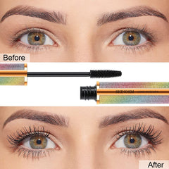 SKINOSM mascara wand closeup highlights smooth, clump-free application.