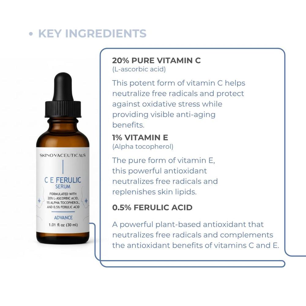 SkinovaCeuticals packaging with luxe gold accents conveys premium skincare experience.