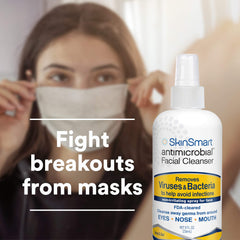 SkinSmart Antimicrobial on-the-go protection in public spaces around eyes, nose and mouth.