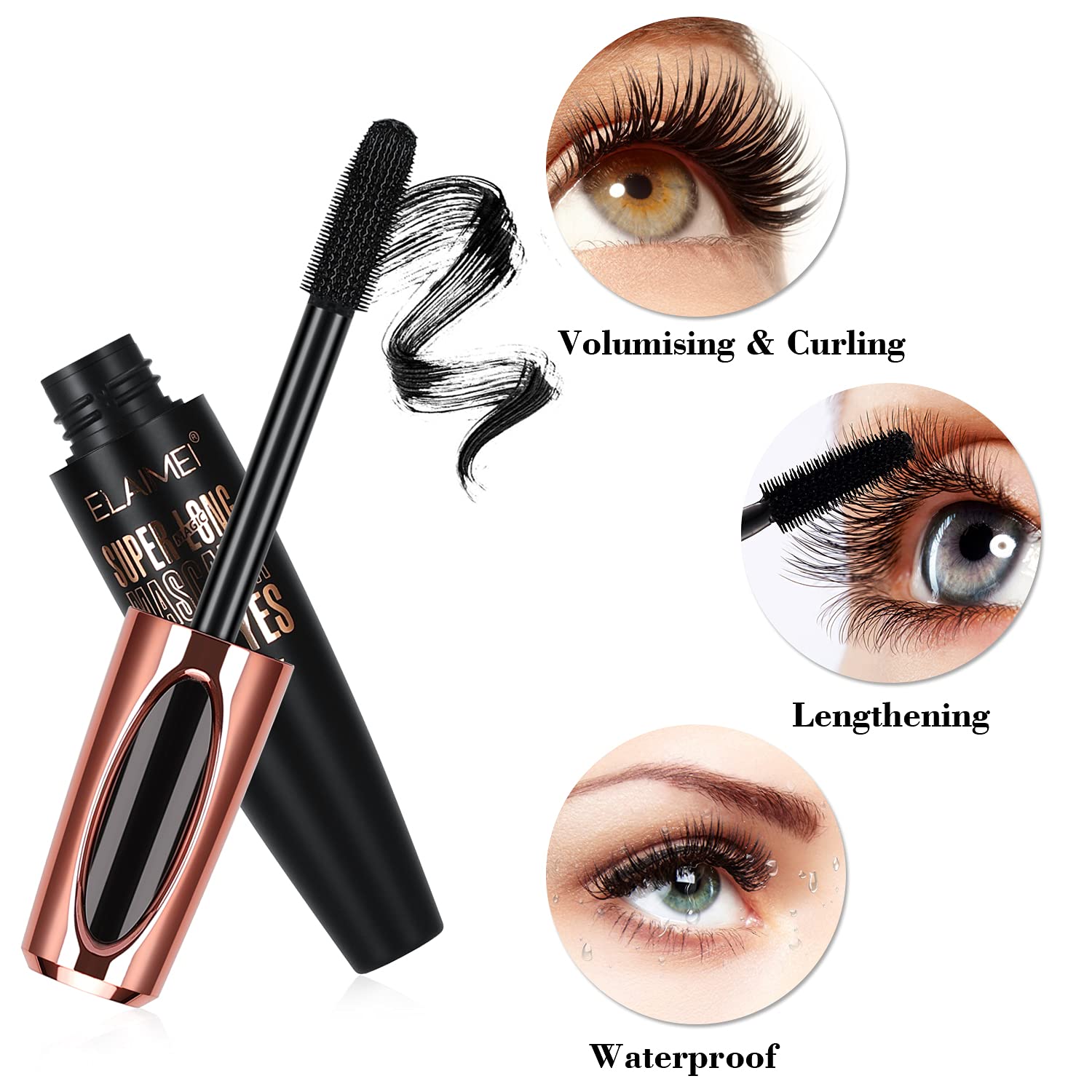 SKINOSM Long-wear mascara for a fresh, dramatic lash look all day.