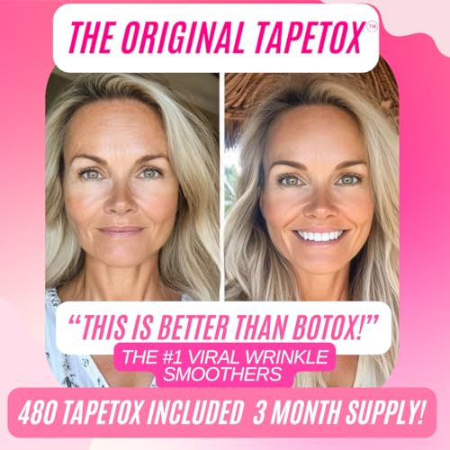 Skin Supervision TapeTox night-time application demonstrates easy stick-and-sleep routine.