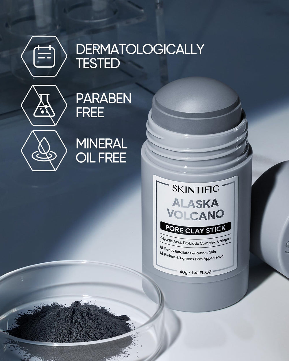 SKINTIFIC Ceramide hydration routine application image for aftercare.