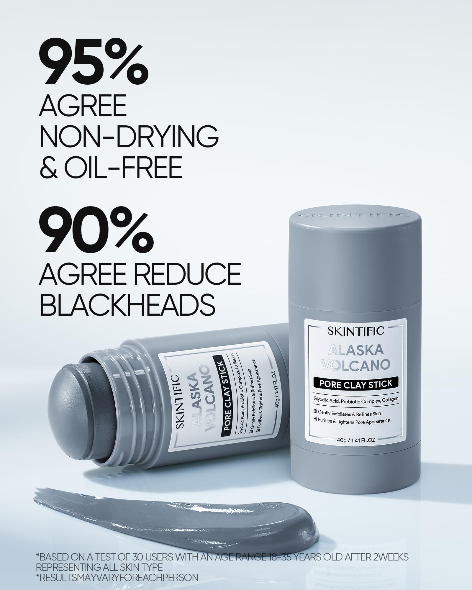 SKINTIFIC Mask drying faster comparison image highlighting quick application.