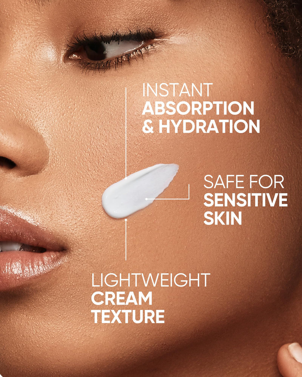 SKINTIFIC fragrance-free label closeup signals gentle daily protection.