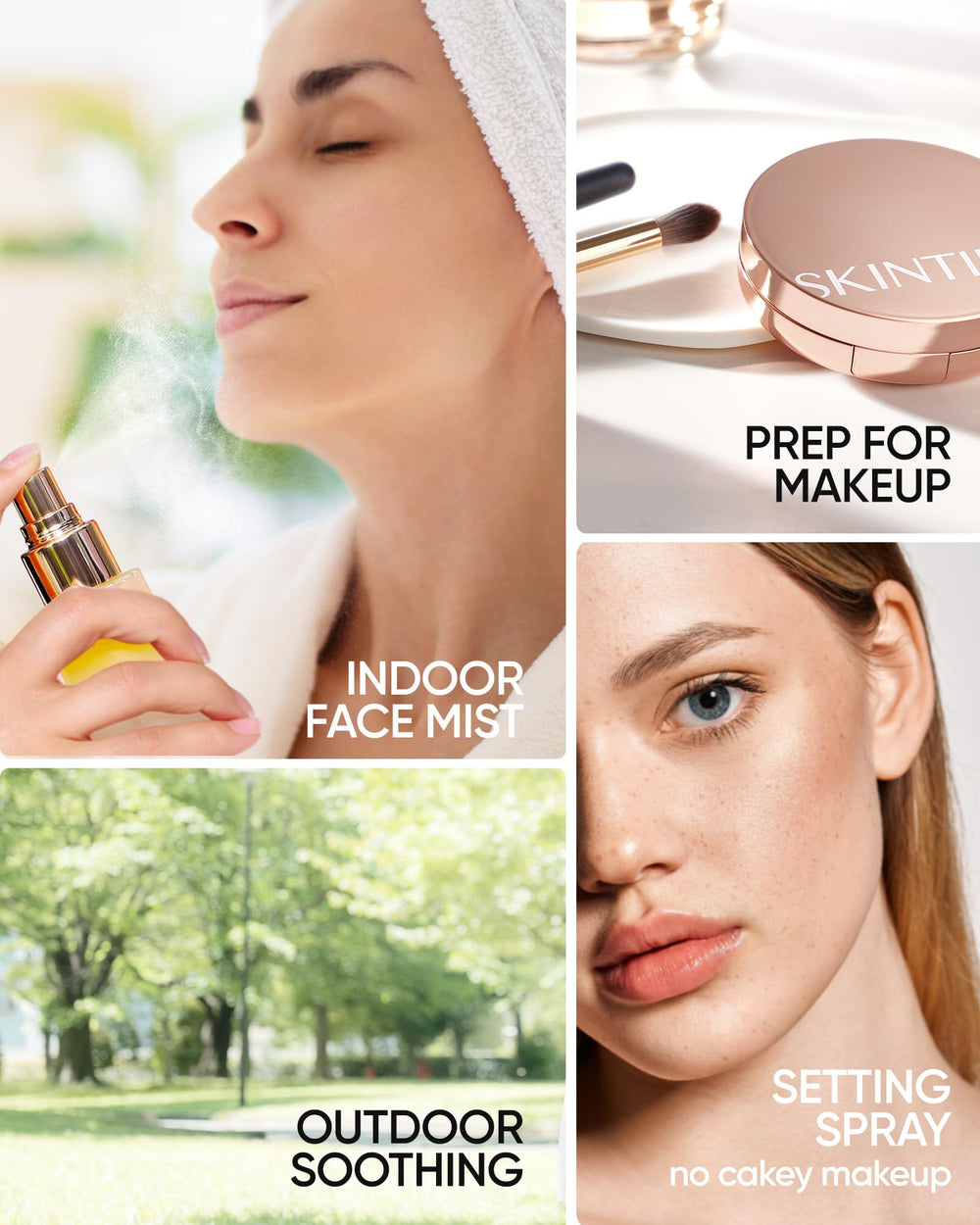 Skintific Radiance Booster Serum Spray ultra-fine mist for makeup application.
