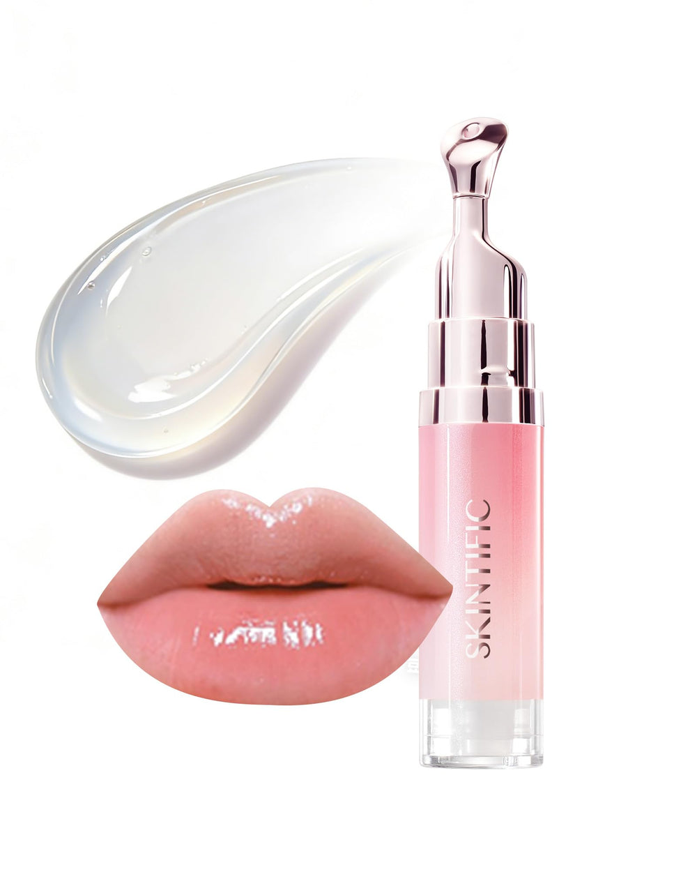 SKINTIFIC serum-labios con brillo sedoso para hidratación duradera