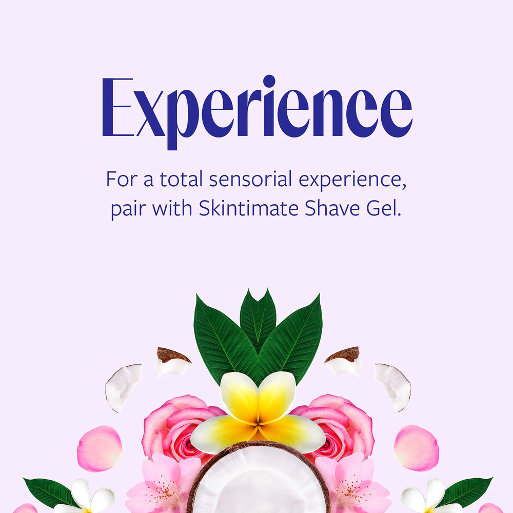 Skintimate compatible-refill closeup demonstrating compatibility with Bloom, Root, and Spark razors