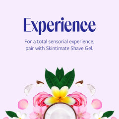 Skintimate compatible-refill closeup demonstrating compatibility with Bloom, Root, and Spark razors