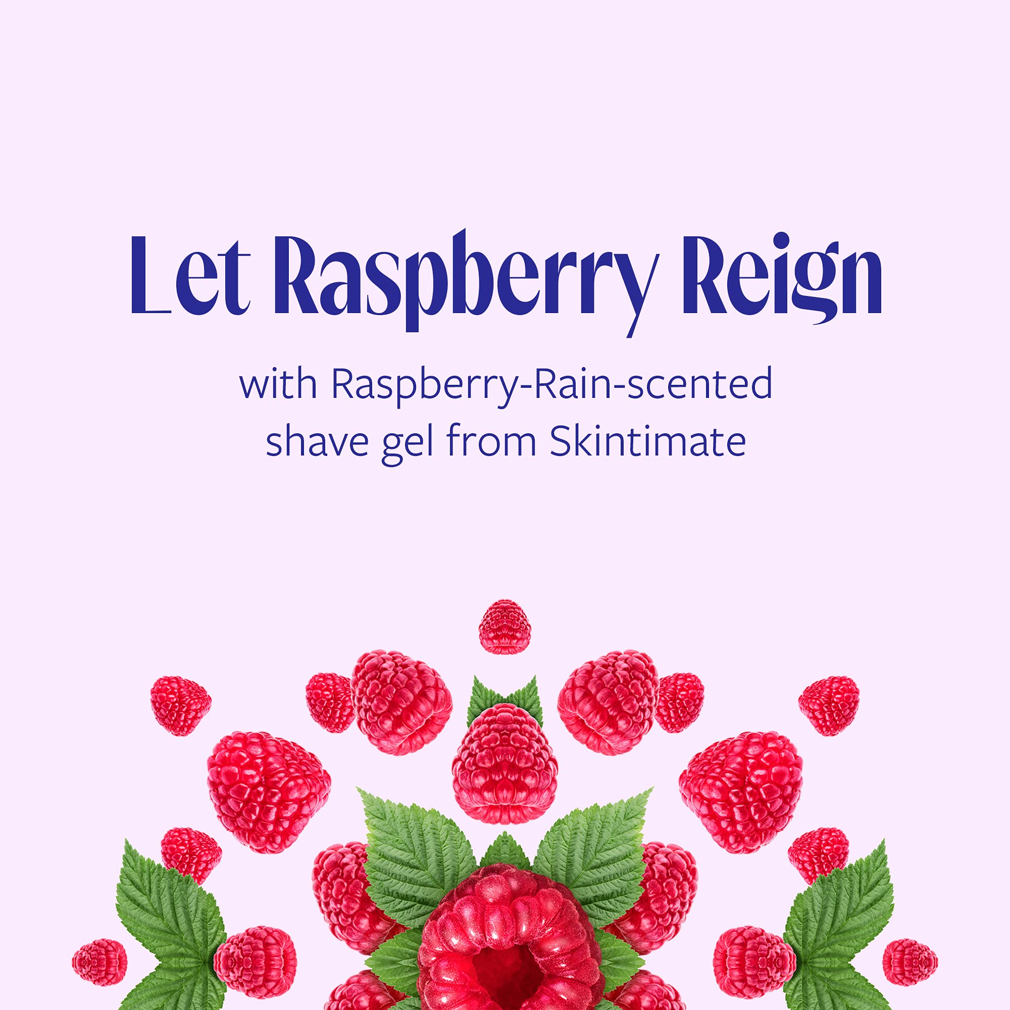 Skintimate Raspberry Rain Vitamin E and olive butter moisturizers.