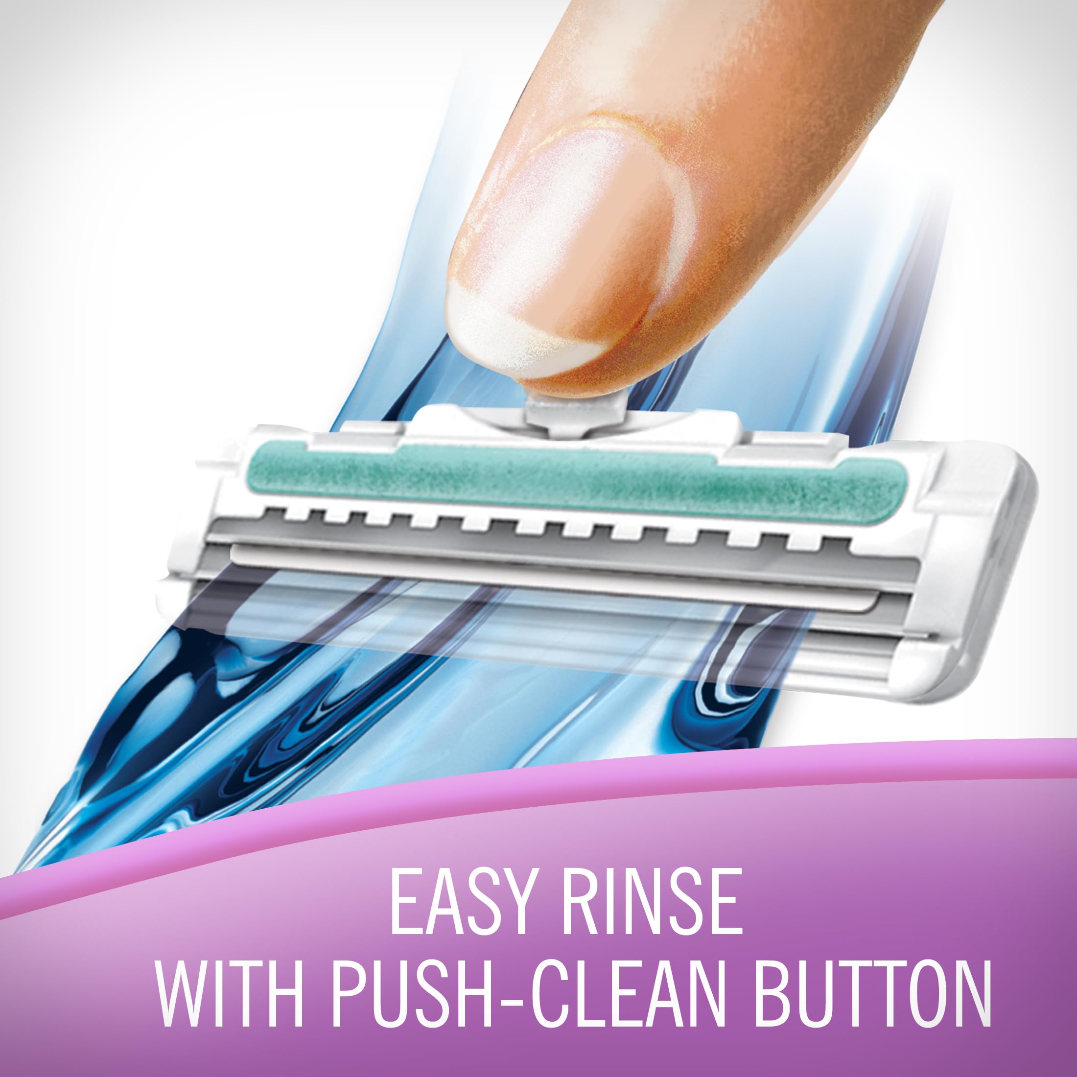 Skintimate twin blade close-precise shave for neat, defined lines.
