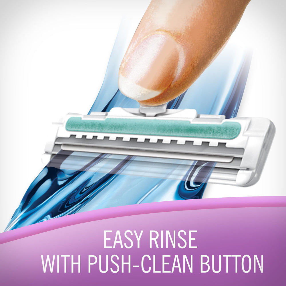 Skintimate twin blade close-precise shave for neat, defined lines.