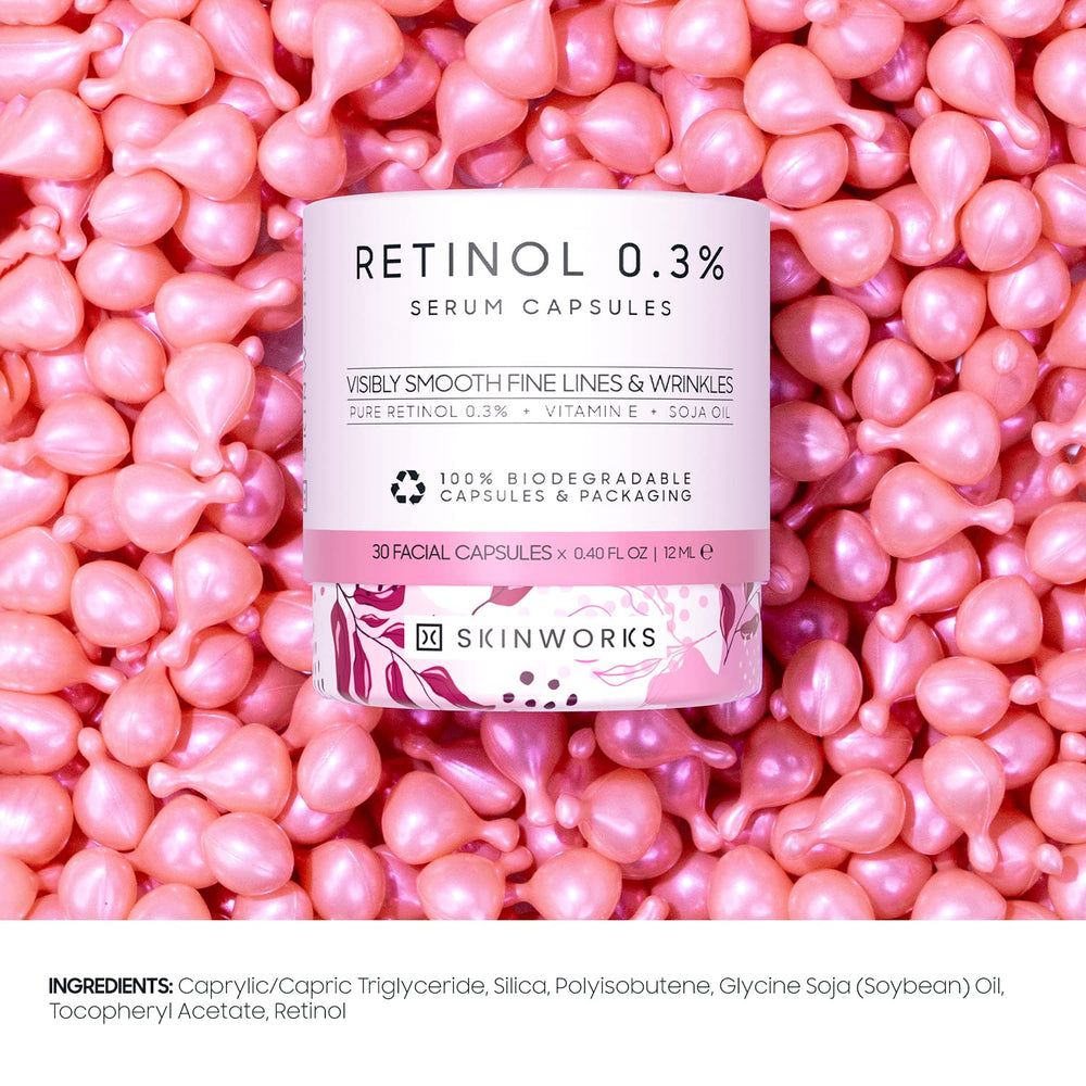 Skinworks night-routine-application photo shows easy nightly steps.