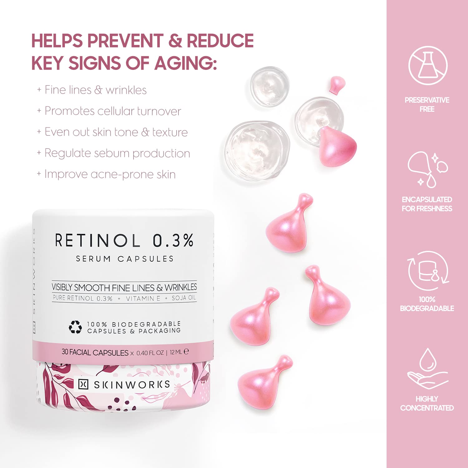Skinworks unscented-serum closeup suitable for sensitive skin routines.