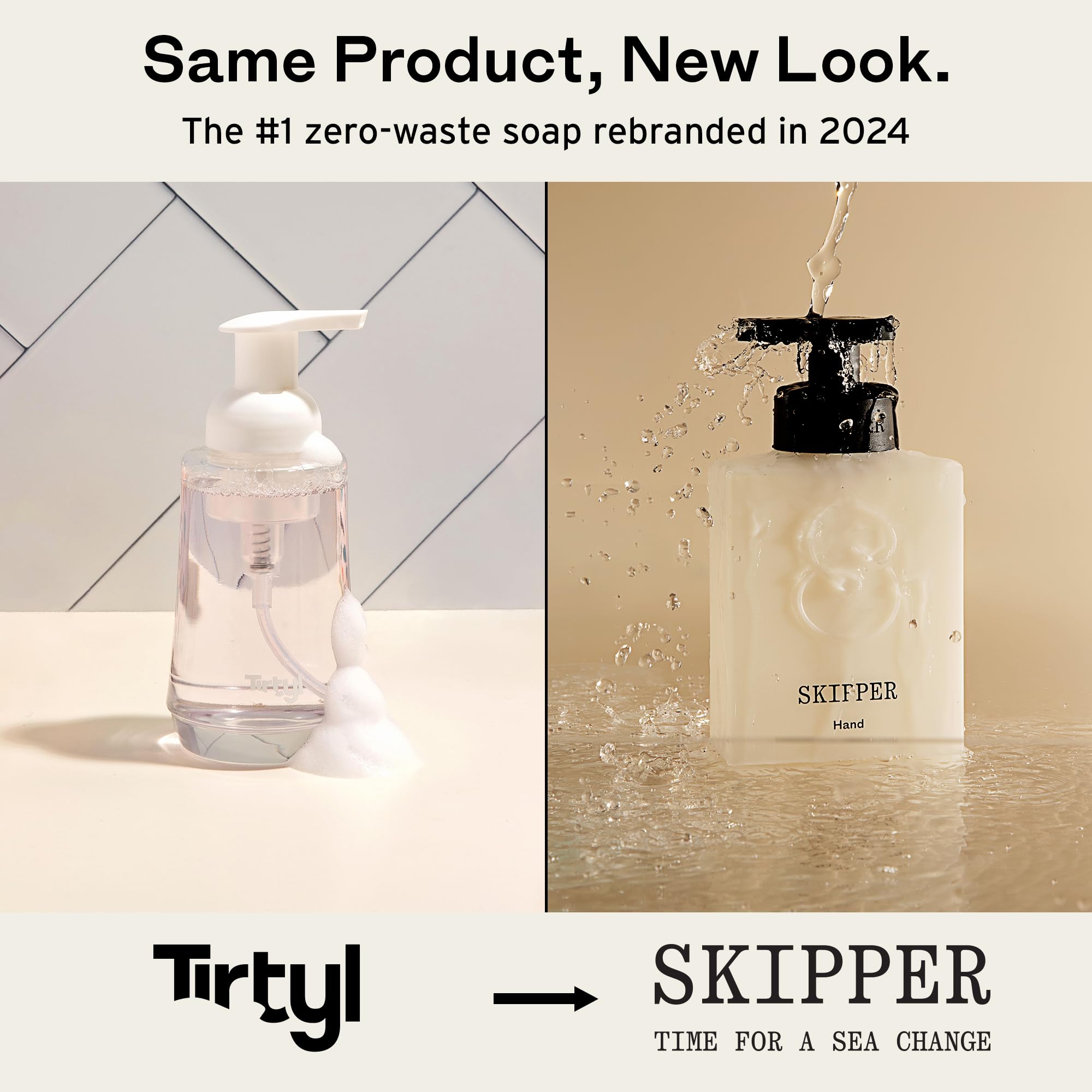 Skipper ready-to-use bottle delivers foaming soap quickly.