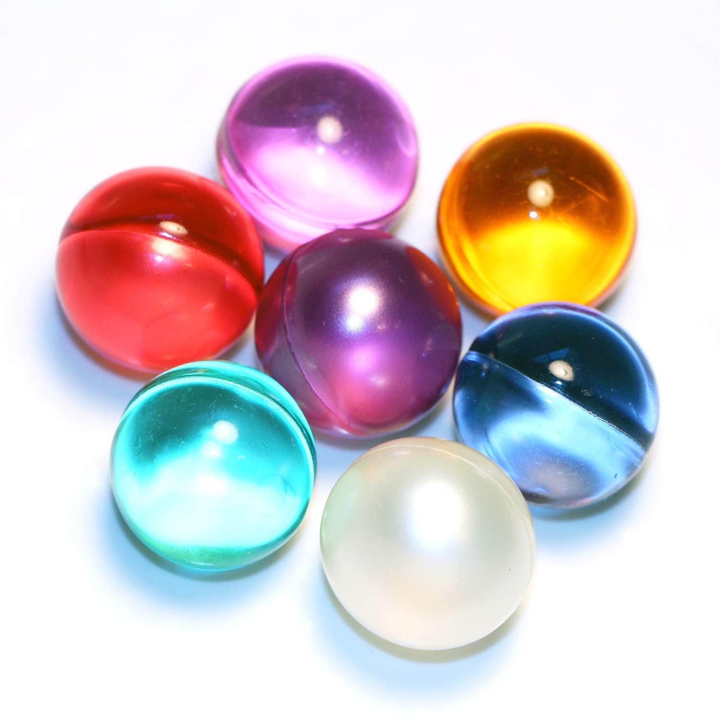 SKLEER bath oil beads rose scent close-up releasing fragrance during soak