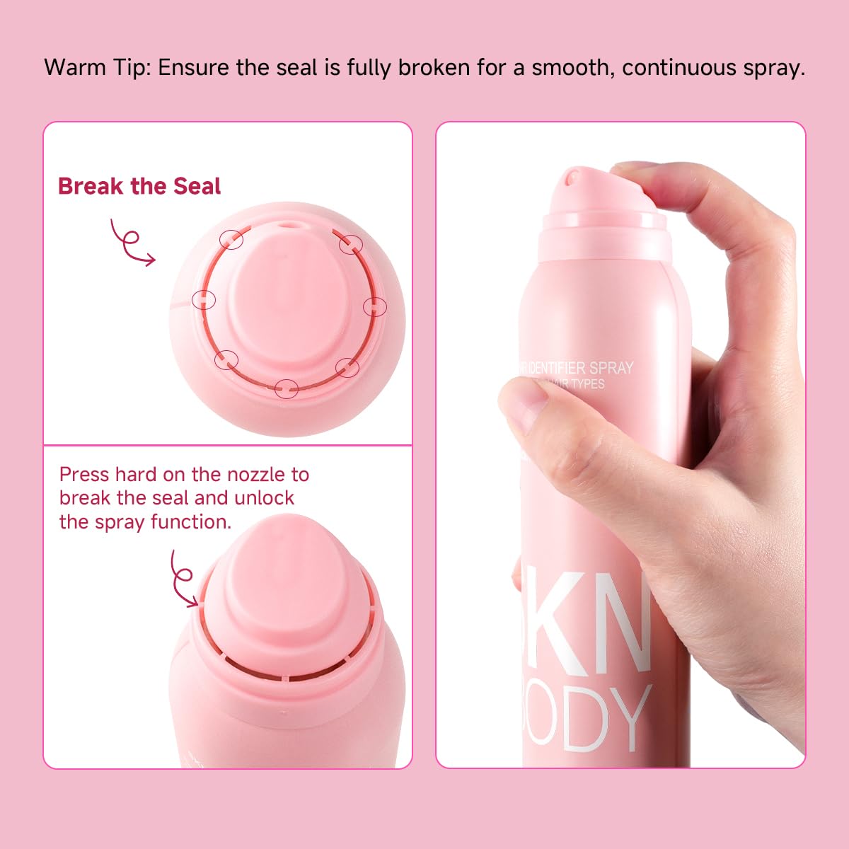 SKNBODY Skin-friendly formula close-up illustrating gentle care for sensitive skin.