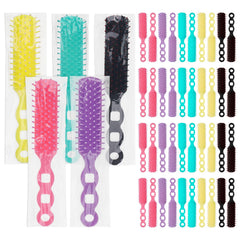Skourvut hairbrush bulk pack 25 colors yellow green purple pink black aids shared grooming in shelters.