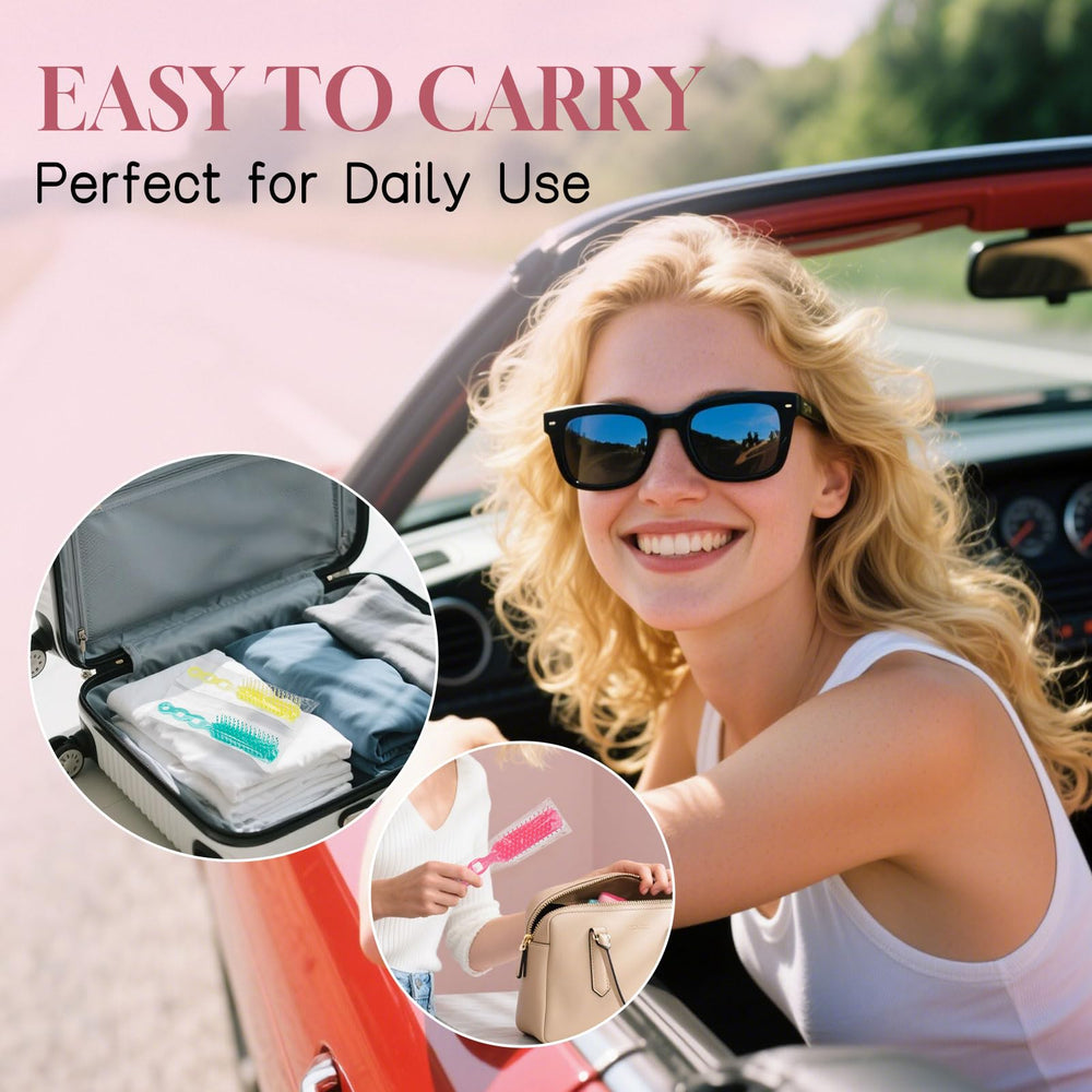 Skourvut hairbrush color variety helps volunteers organize by color in shelters or events.