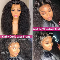 Skouty 30-inch kinkycurly wig side part for versatile styling options