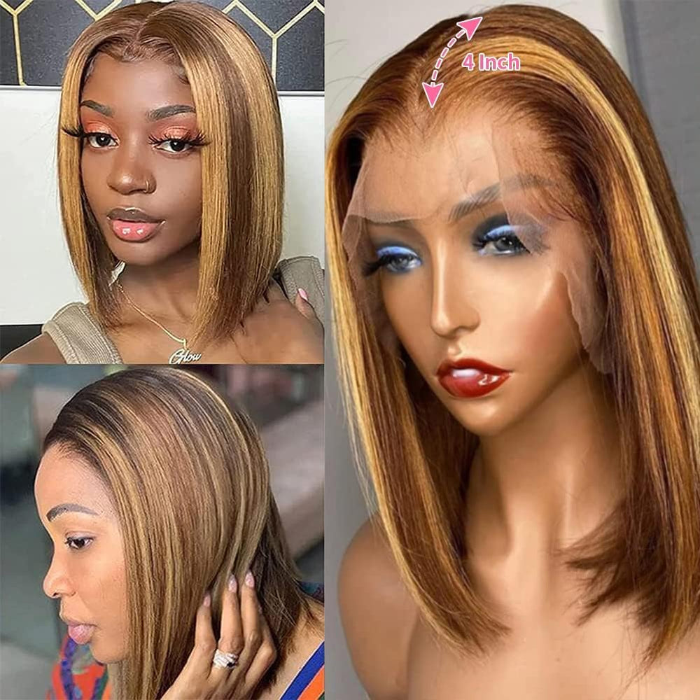Skouty adjustable-cap lace wig secures fit with four combs and straps.