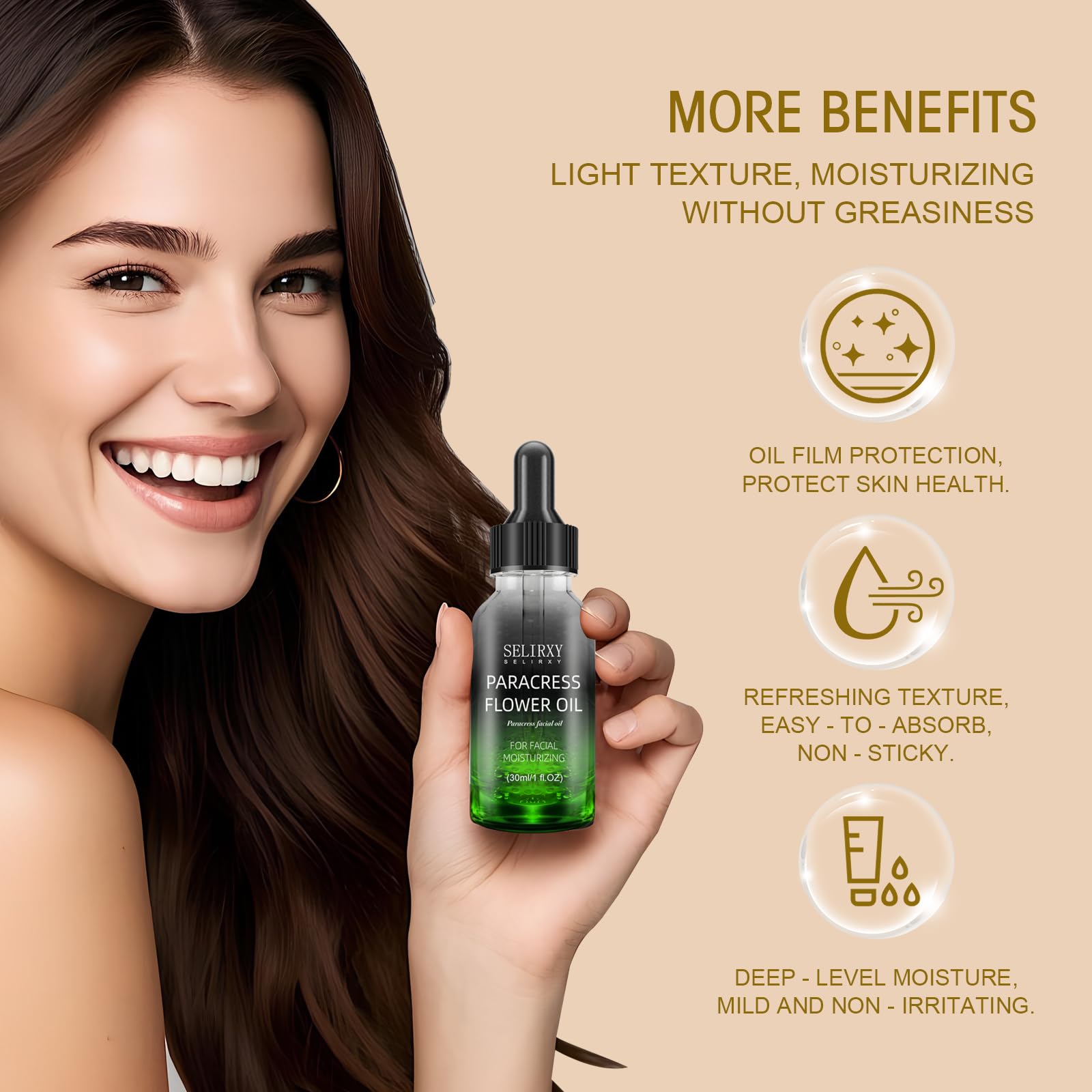 SKSOYT helichrysum oil bottle highlights nourishing care