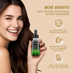 SKSOYT helichrysum oil bottle highlights nourishing care
