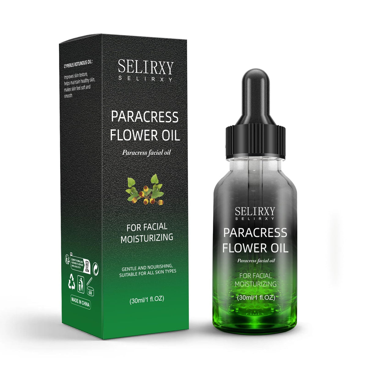 SKSOYT paracress face oil bottle for anti-aging nourishment