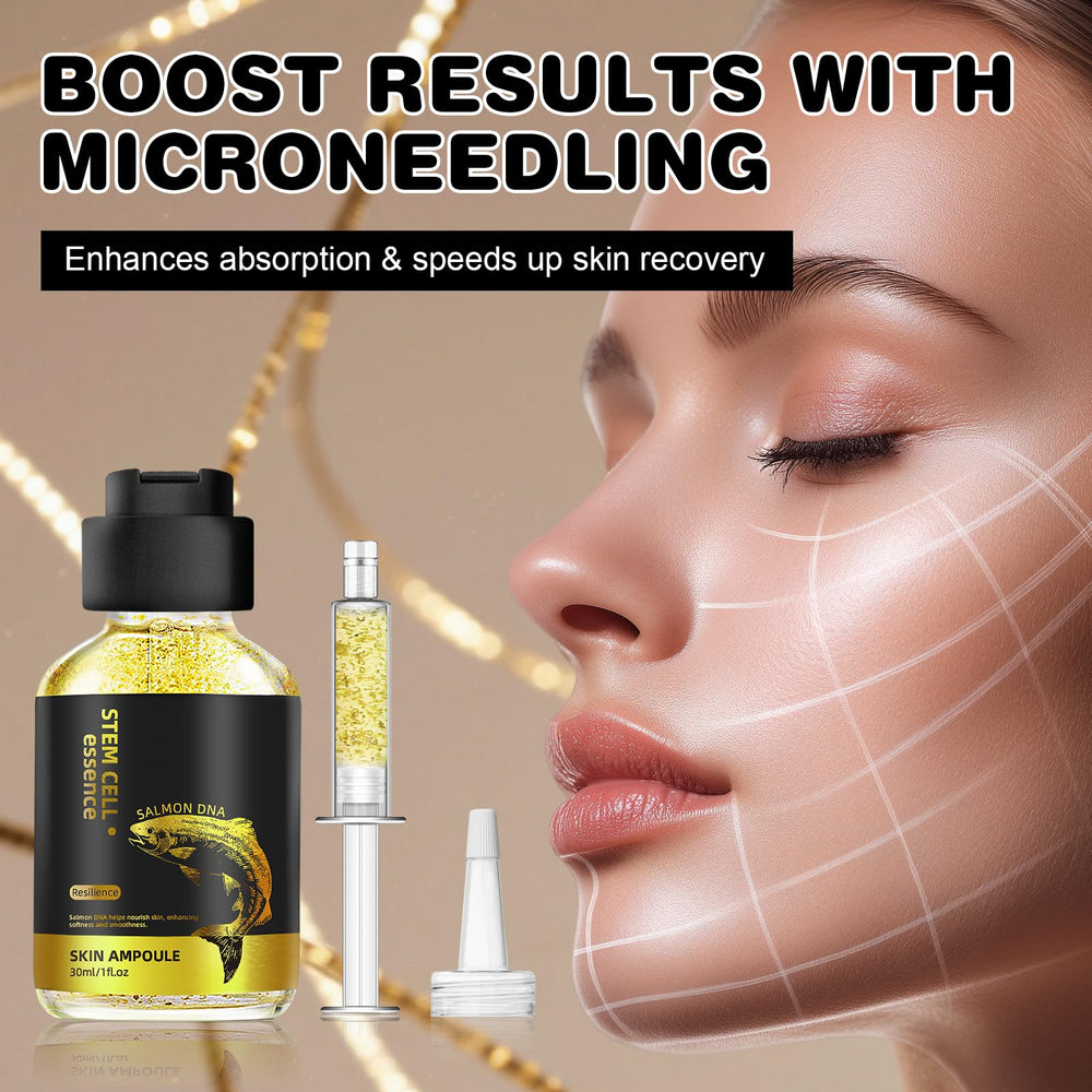 SKSOYT Salmon DNA Serum with derma roller enhancing absorption