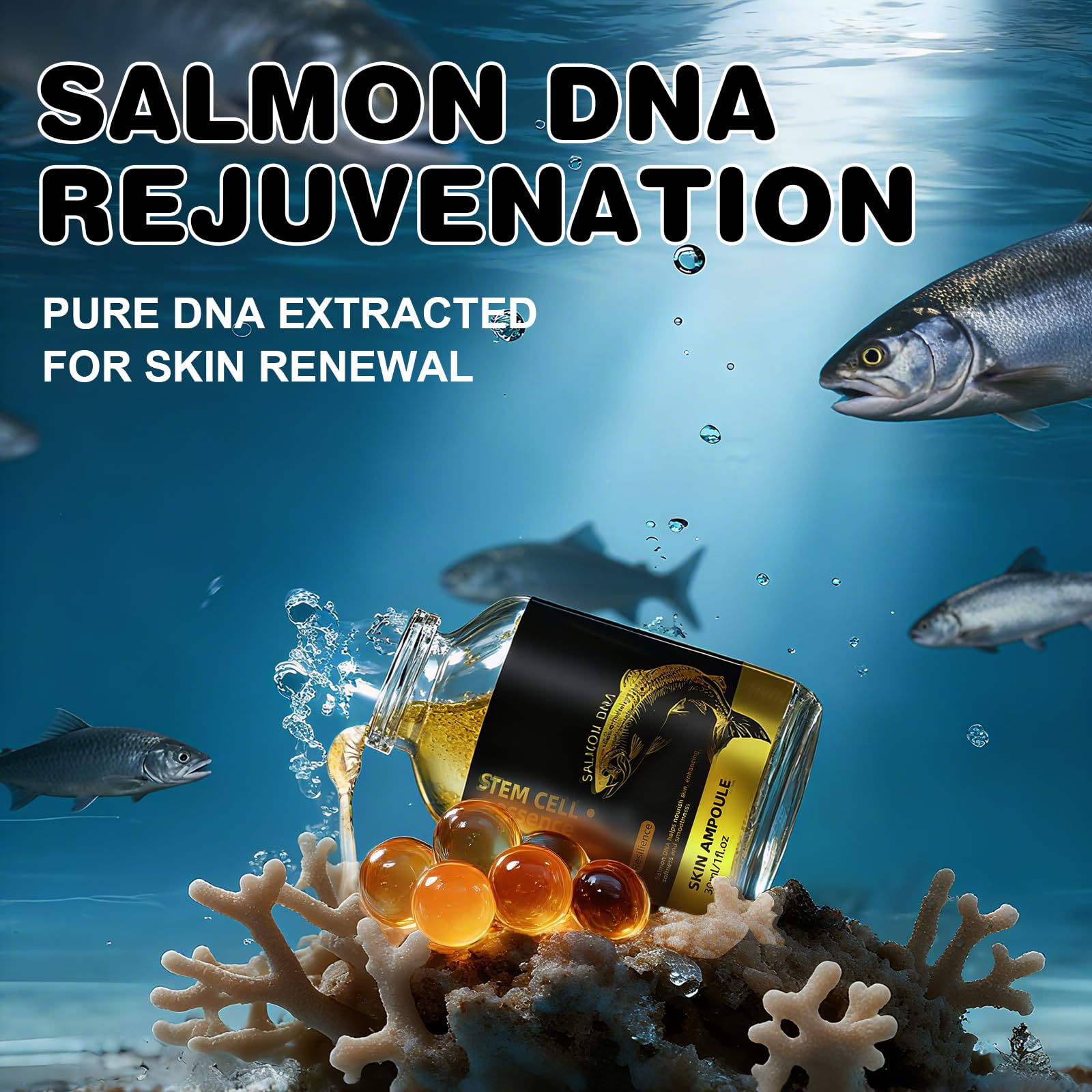 SKSOYT Salmon DNA Serum packaging open for quick, mess-free use