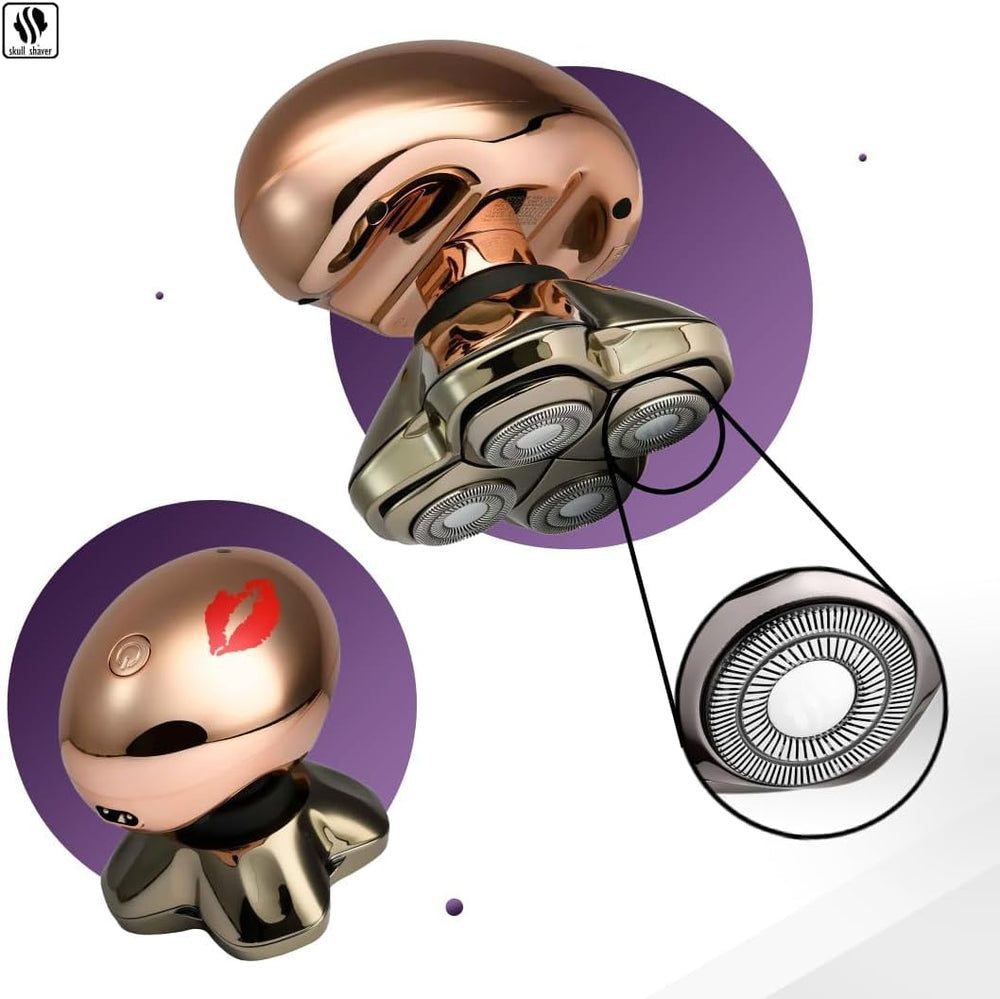 Skull Shaver Butterfly Kiss Pro cordless 60-minute runtime for extended grooming sessions