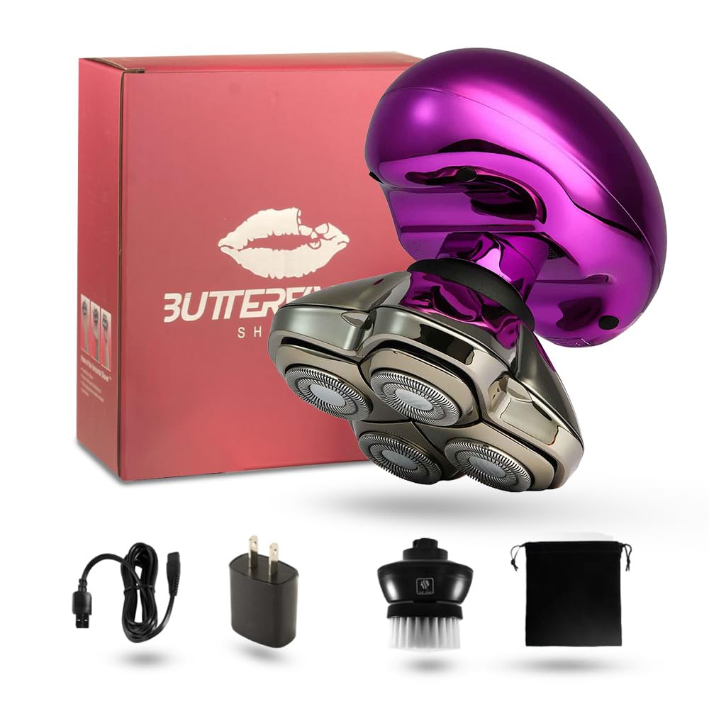 Skull Shaver Butterfly Kiss Pro IPX5 water resistance supports rinsing.