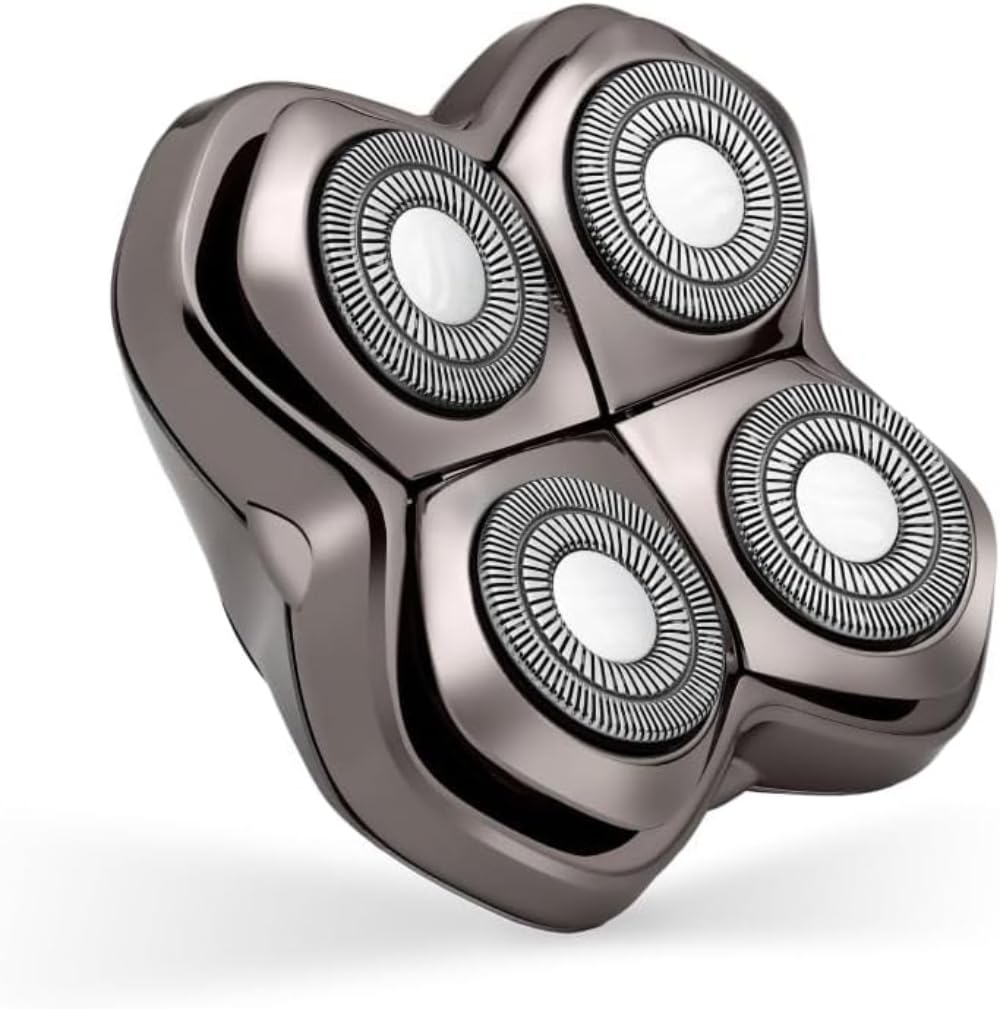 Skull Shaver Carver PRO 4 blade close-up showing precision cutting for smoother shaves.