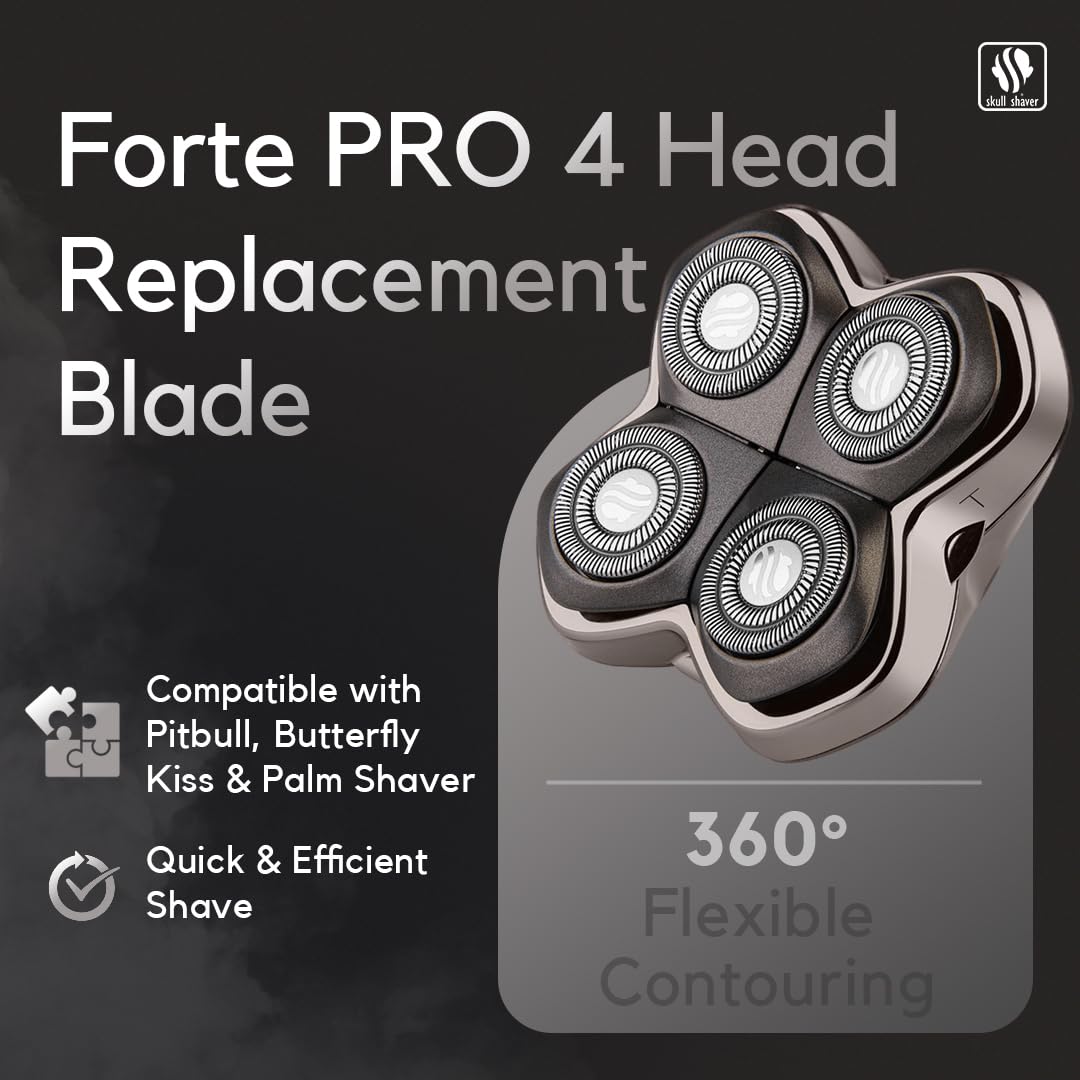 Skull Shaver Forte PRO 4 compatibility with Pitbull Palm and Butterfly Kiss shavers.