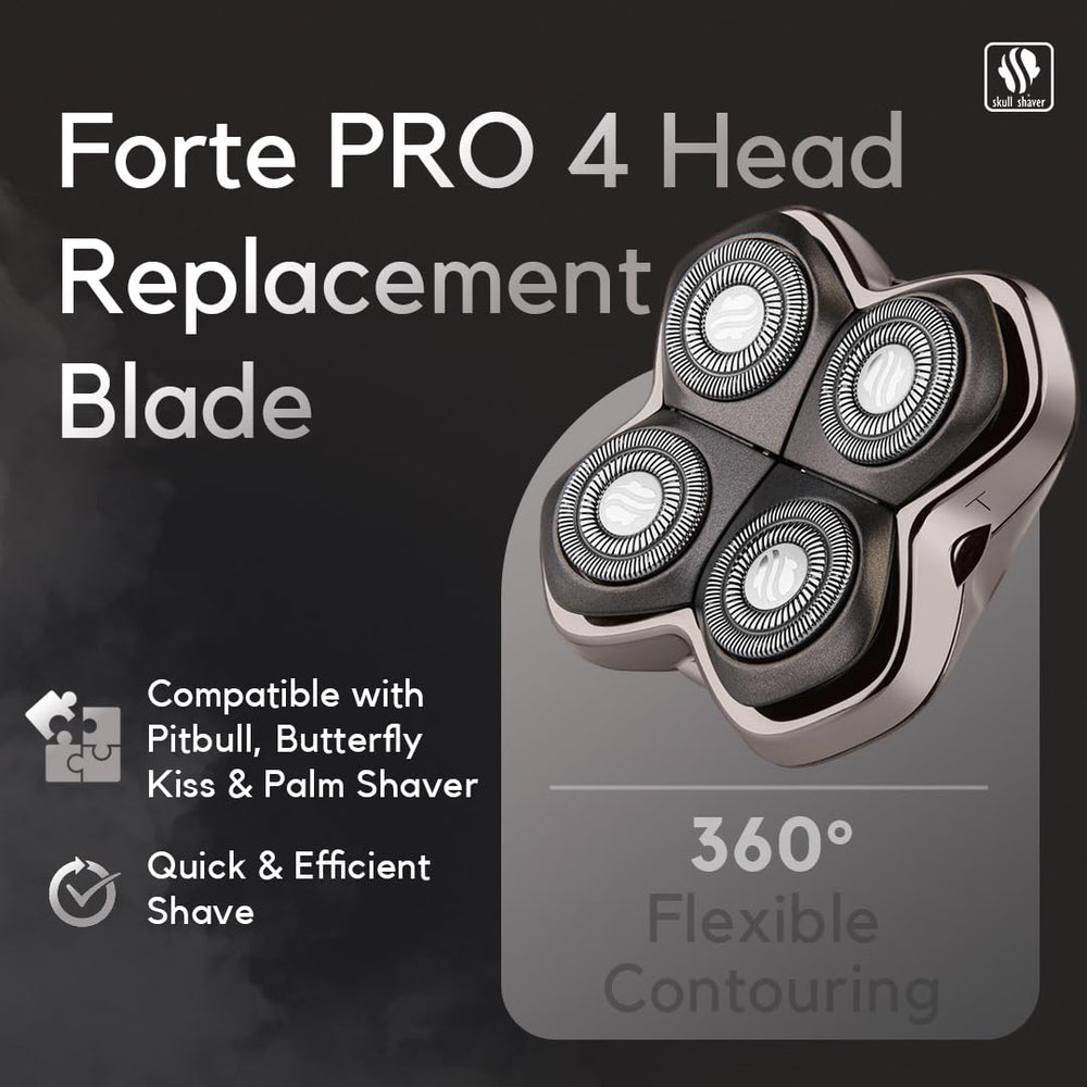 Skull Shaver Forte PRO 4 compatibility with Pitbull Palm and Butterfly Kiss shavers.