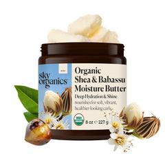 Sky Organics Organic Deep Hydration Butter jar close-up shows rich texture for hydration