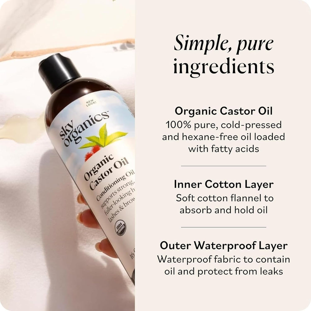 Sky Organics castor oil relaxation scene for calm evenings