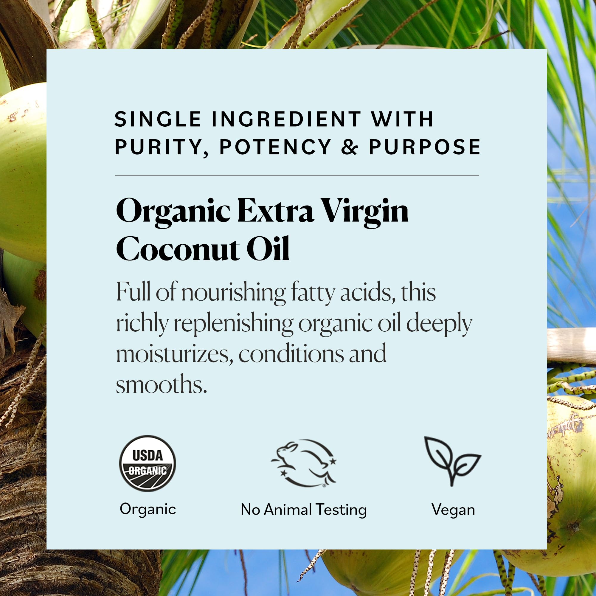 Sky Organics coconut oil applied to damp hair for conditioning