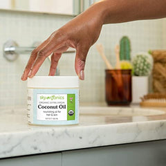 Sky Organics coconut oil skin moisturizer for daily use