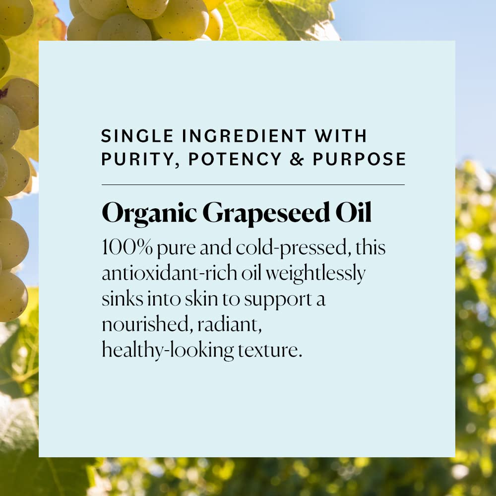 Sky Organics Grapeseed Oil being applied to face for smooth texture