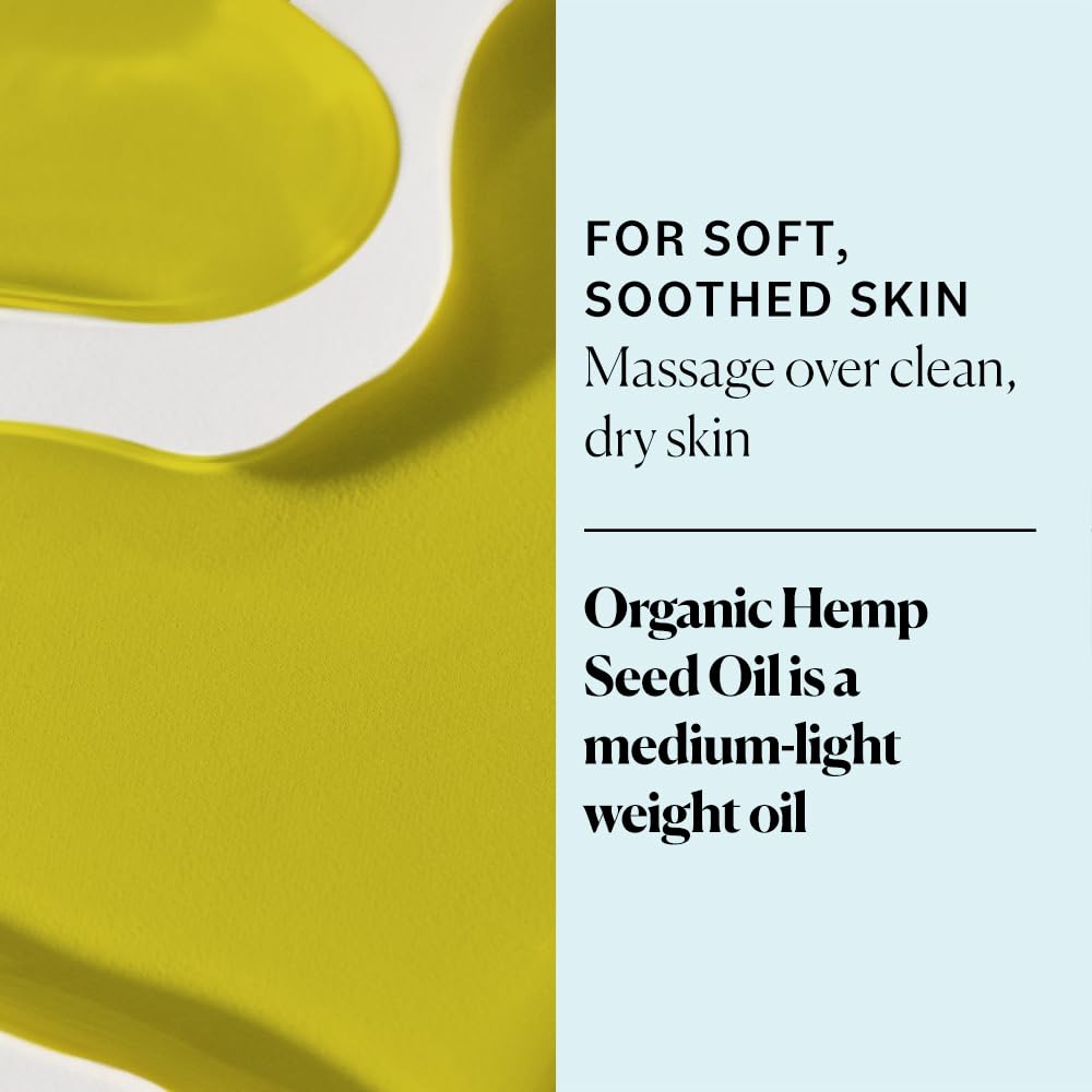 Sky Organics hemp seed oil on-skin application delivers non-greasy hydration for daily care.